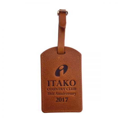 personalized PU leather luggage tag