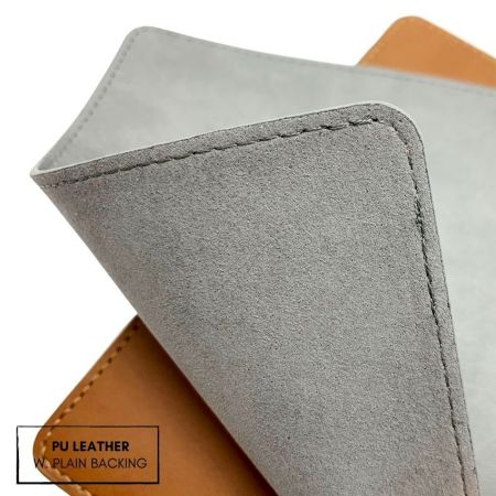 PU leather mouse pad with plain backing