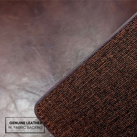 genuine leather mouse pad with fabric backing