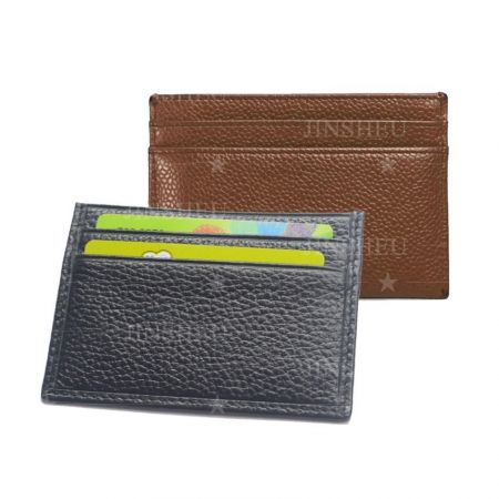 slim leather business card holders