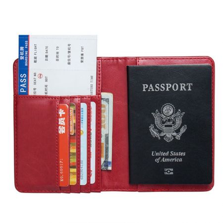 PU Leather Passport Cover with SIM Card Holder - Wholesale PU Leather Passport Cover
