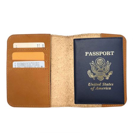 Echte en PU lederen paspoorthouder - op maat gemaakte reispaspoorthouder van echt leer