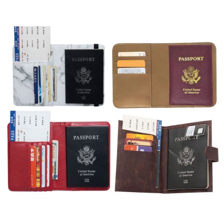 Mukautetut logon nahkaiset passipidikkeet - nahkaisten passien tukkumyynti