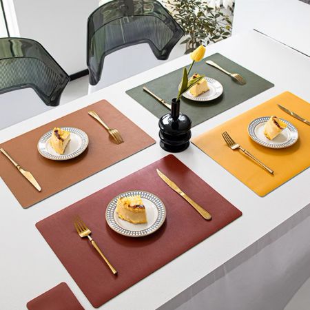 bordstabletter för middagsbord i grossist konstläder