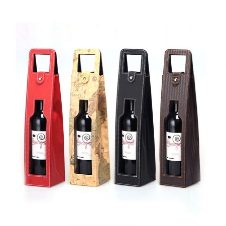 personalized leather wine bottle carrier