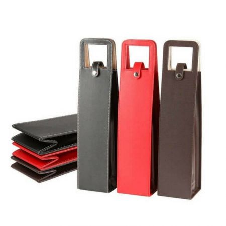 leather made wine bottle carry bag supplier
