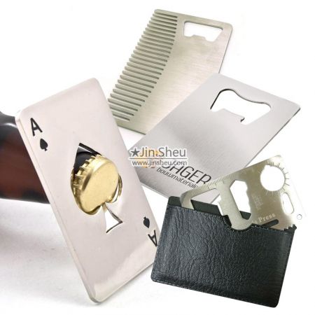 Credit Card Bottle Openers - Credit Card Size Metal Card Bottle Openers