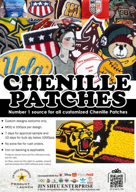 Chenille Patches/ Monogram Varsity Letter Patches - Chenille Patches