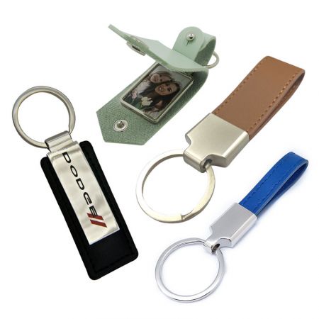 Open Design Leather Keychains - Wholesale Existing Leather Keychains