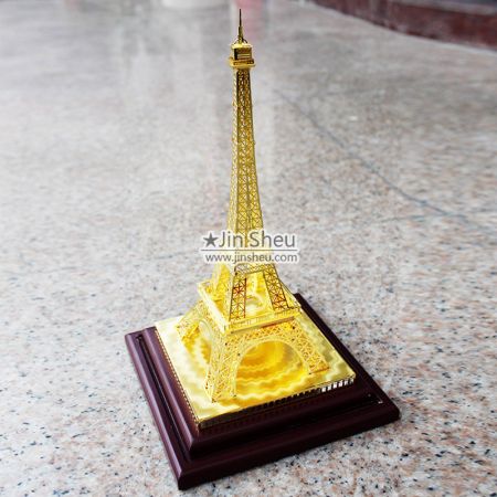 3D Brass Eiffel Tower Décor - 3D Brass Eiffel Tower Décor