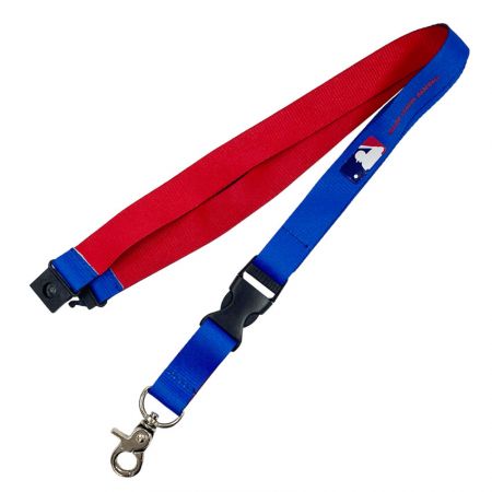 Dual Background Colored Polyester Lanyard - Dual Background Colored Polyester Lanyard