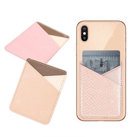 promotional PU leather mobile phone card holders
