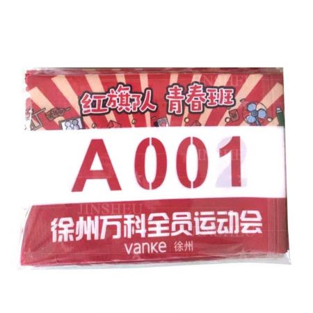 personalized race number bibs