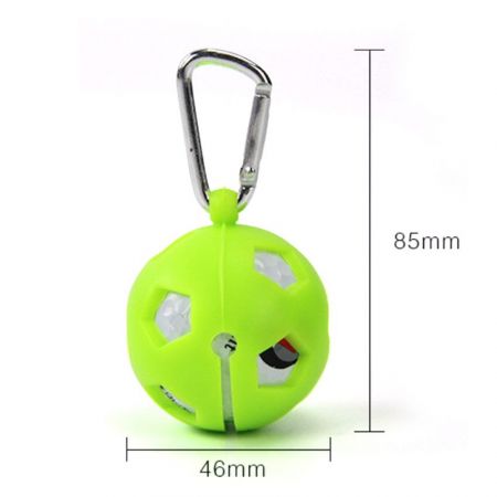 custom silicone single golf ball cover with carabiner