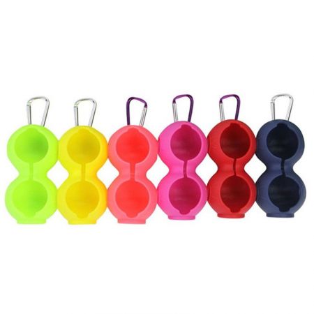 wholesale silicone 2 golf balls cover holder