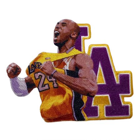 Basketball Player Sublimation Patch - custom NBA star embroidered sublimated patch