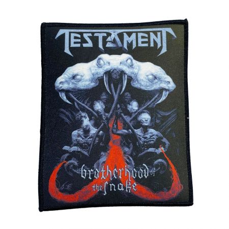 Custom Heat Transfer Satin Patch - wholesale custom sublimated stain patch