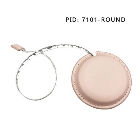 promotional round leather ruler tapes