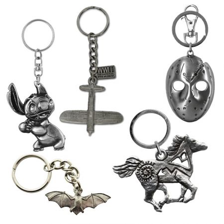 Pewter Keychains - Custom Pewter Key Rings