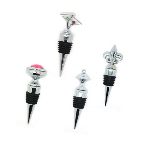 Metal Wine Stoppers - Metal Wine Stoppers