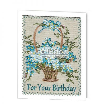 Custom Greeting Cards - Custom Embroidery Greeting Cards