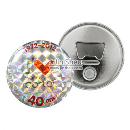 Button Badges with Bottle Openers - Cool Bottle Opener
