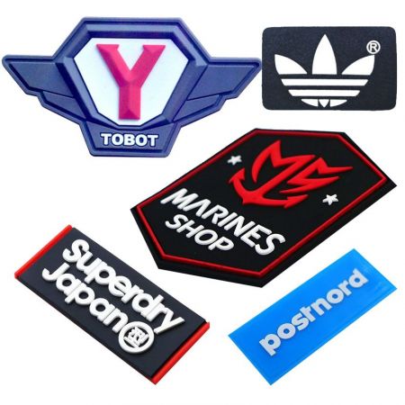 Custom Soft PVC Patches & Rubber Labels - Custom Logo Soft PVC Name Labels & Patches for Hats and Backpacks