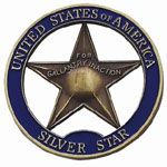 Zinc Alloy Coins - USA Silver Star Souvenir Coin