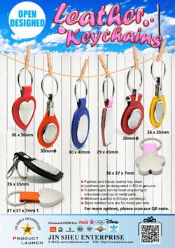 Open Designed Leather Keychains - Open Designed Leather Keychains