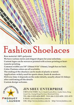 Fashion Shoelaces - Custom Made Shoelaces