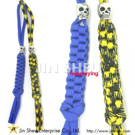 Paracord Straps with Charms - Paracord Straps with Charms