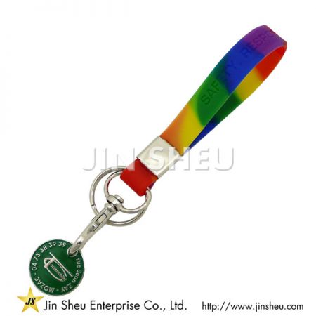 Silicone Caddy Coin Keyring - Silicone Caddy Coin Keyring