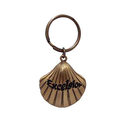 Pewter Shell Keychain