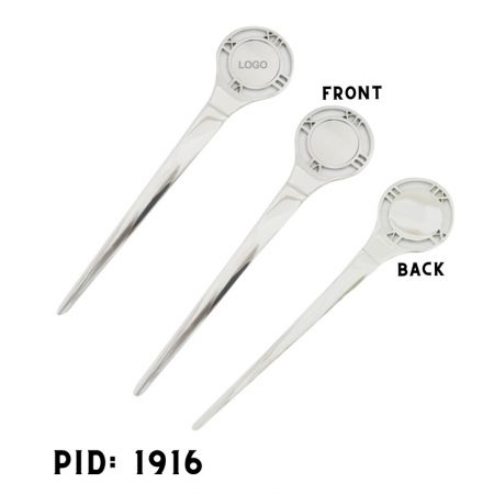 ОПН-004 Персонализированные ножницы для писем - Форма римских часов на верхней части ножа для писем