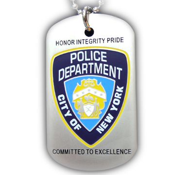 Custom Police Dog Tags - Police Badge Dog Tags
