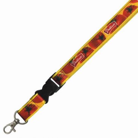 Double Layered Lanyards with Dye Sublimation - Double Layered Lanyards with Dye Sublimation