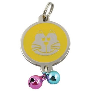 Pet ID Tag with Bells - Blank Pet Tags
