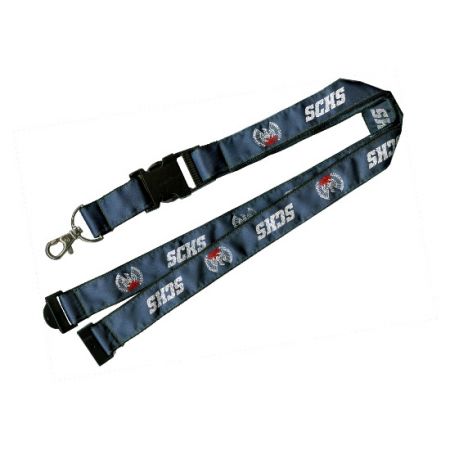 Double Layers Lanyards with Satin - Double Layers Lanyards with Satin