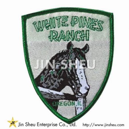 Custom Shield Woven Patch - Woven Label Patches Factory
