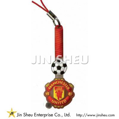 PVC Soccer Cell Phone Charms - PVC Soccer Cell Phone Charms