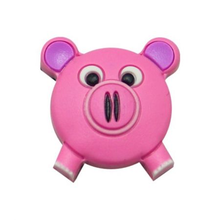 Pink Pig PVC Shoe Charms - Pink Pig PVC Shoe Charms