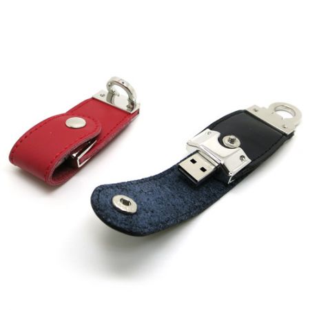 Wykonana na zamówienie skórzana pamięć flash USB - Wykonana na zamówienie skórzana pamięć flash USB