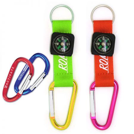 outdoor compass carabiner holder