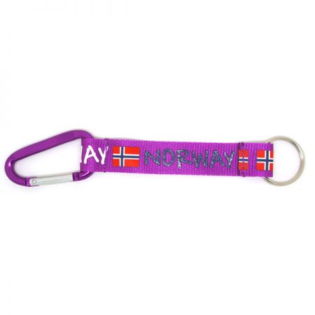 Carabiner Keychains with Nylon Straps