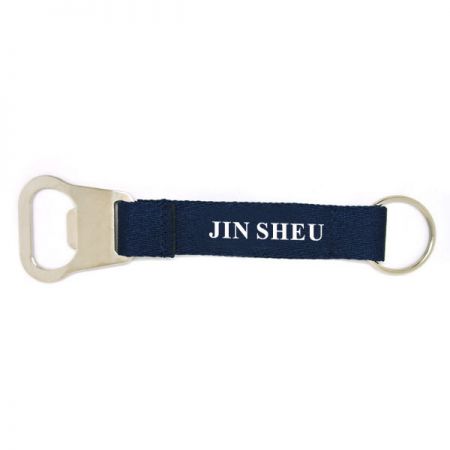 custom silkscreened logo keychain
