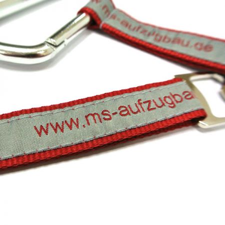 led carabiner lanyard with metal bottle opener toolkit