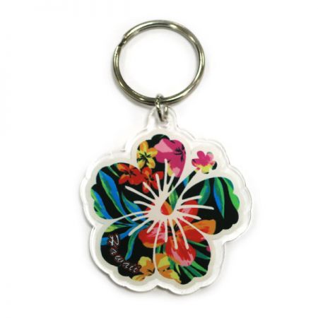 Clear Acrylic Photo Blank Keychain - Customized Acrylic Key Holder