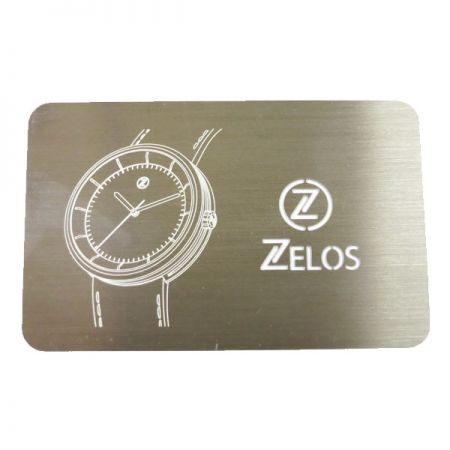 Gepersonaliseerde metalen visitekaartje - Garantiekaart voor kwaliteitsmetaal