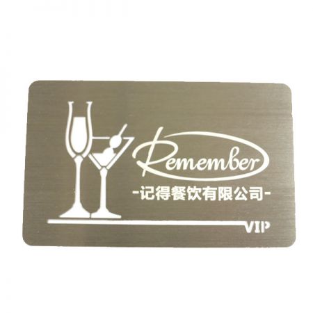 Stainless Steel Member Card - VIP Member Card
