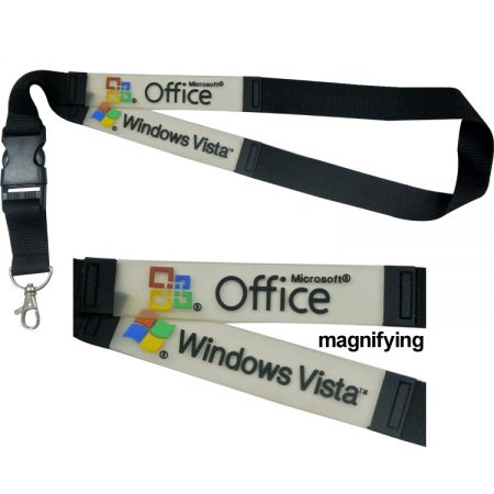 Personalized Lanyard With Soft PVC Labels - Personalized Lanyard With Soft PVC Labels